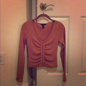 Deep Orange/Gold Long Sleeve Top
